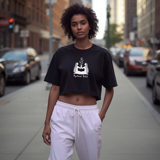 Twin Magick: Sacred Rising Tee-Black