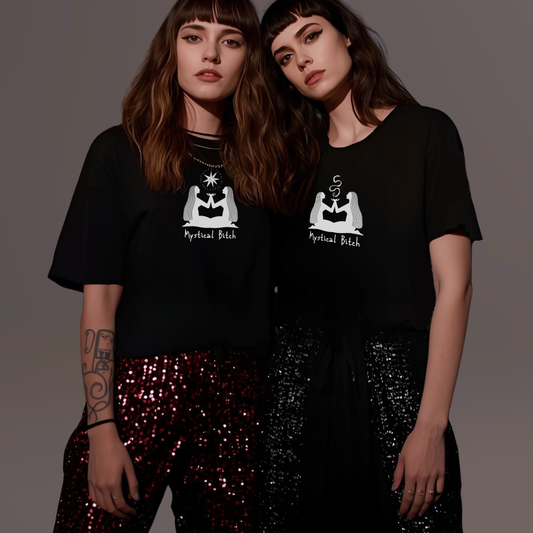 Twins Magick:Celestial Tee-black