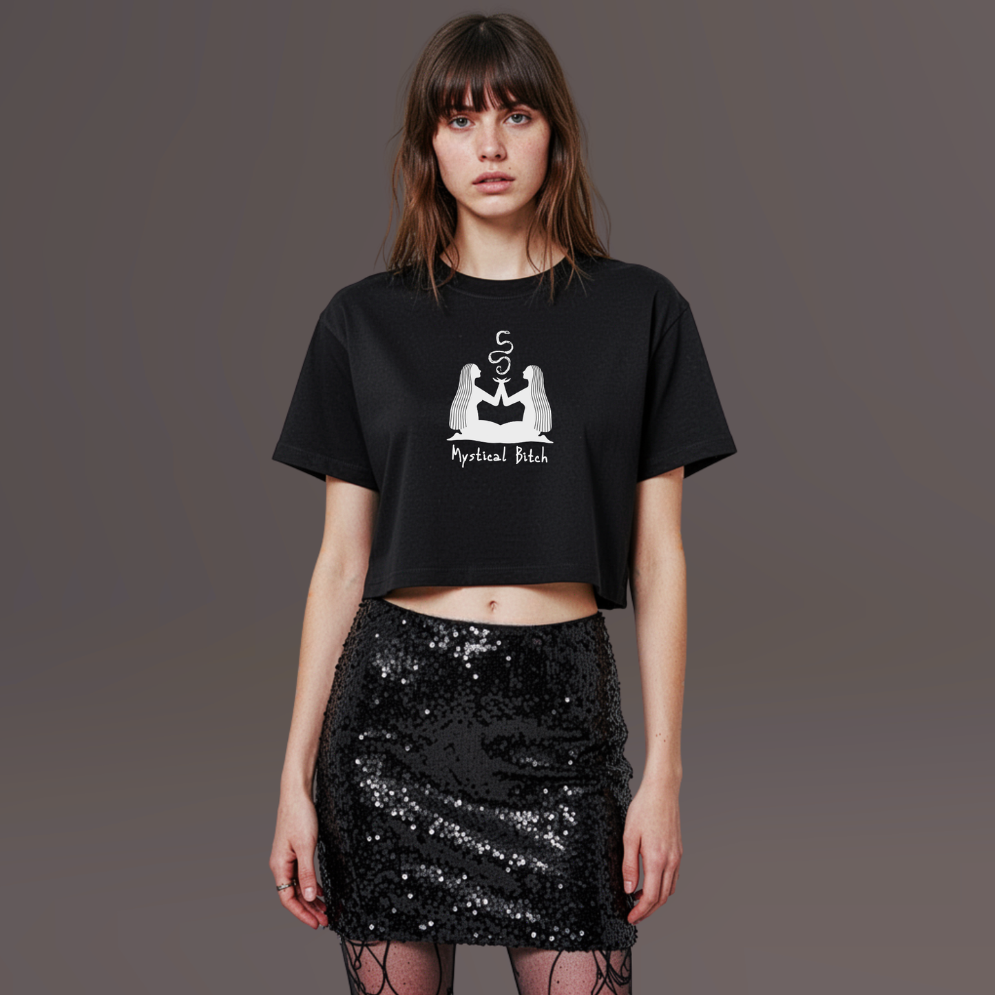 Twin Magick: Sacred Rising Tee-Black