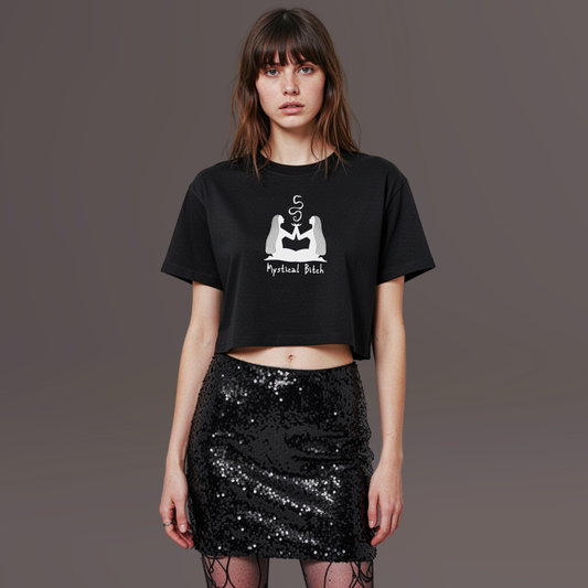 Twin Magick: Sacred Rising Tee-Black