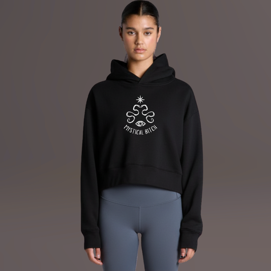 Sacred Talisman Relaxed Hoodie-Black