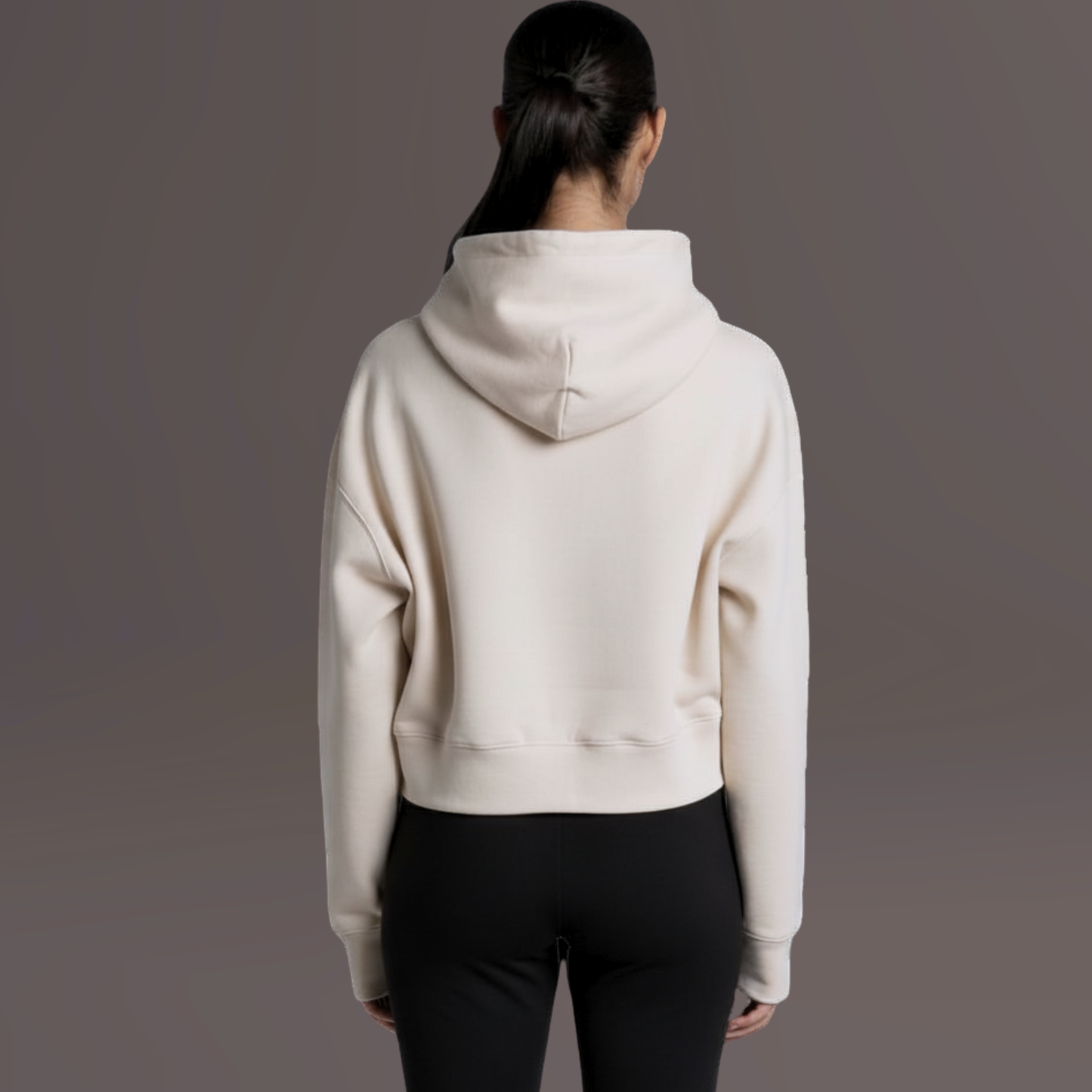 Sacred Talisman Relaxed Hoodie-Ecru